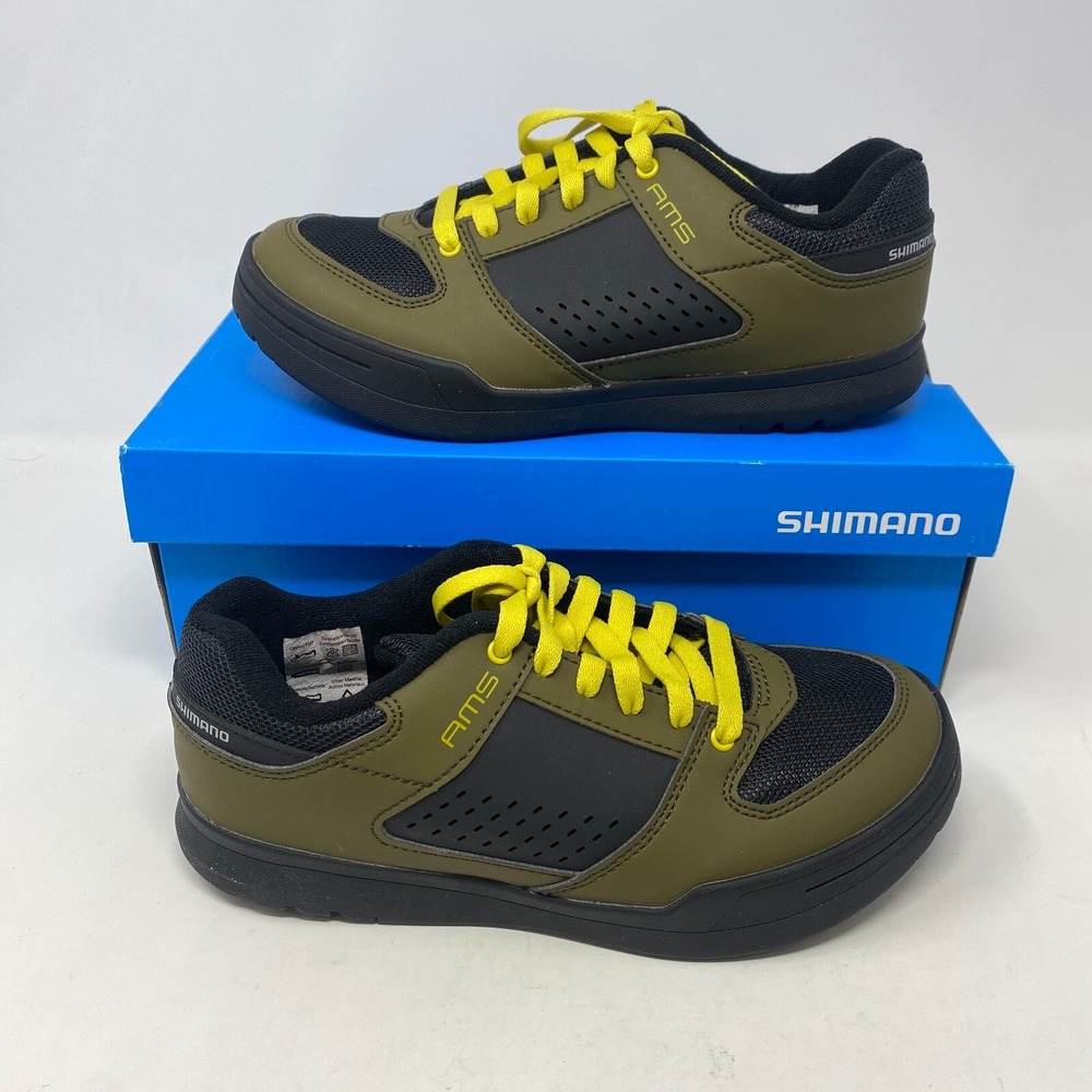 Shimano AM5 All Mountain MTB SPD Cycling Shoes Green‎ Flat Clipless Size 39